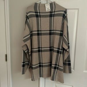 Brown and Black Plaid sweater